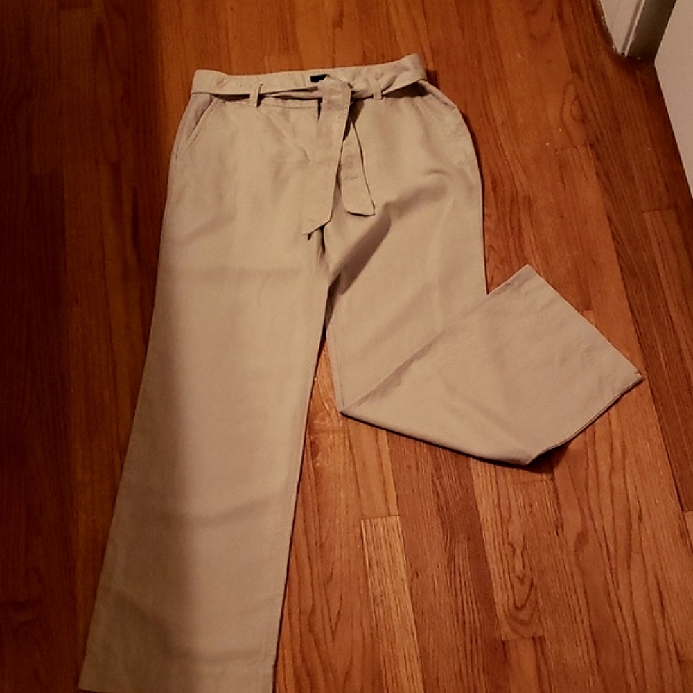 J. Crew city fit linen trousers